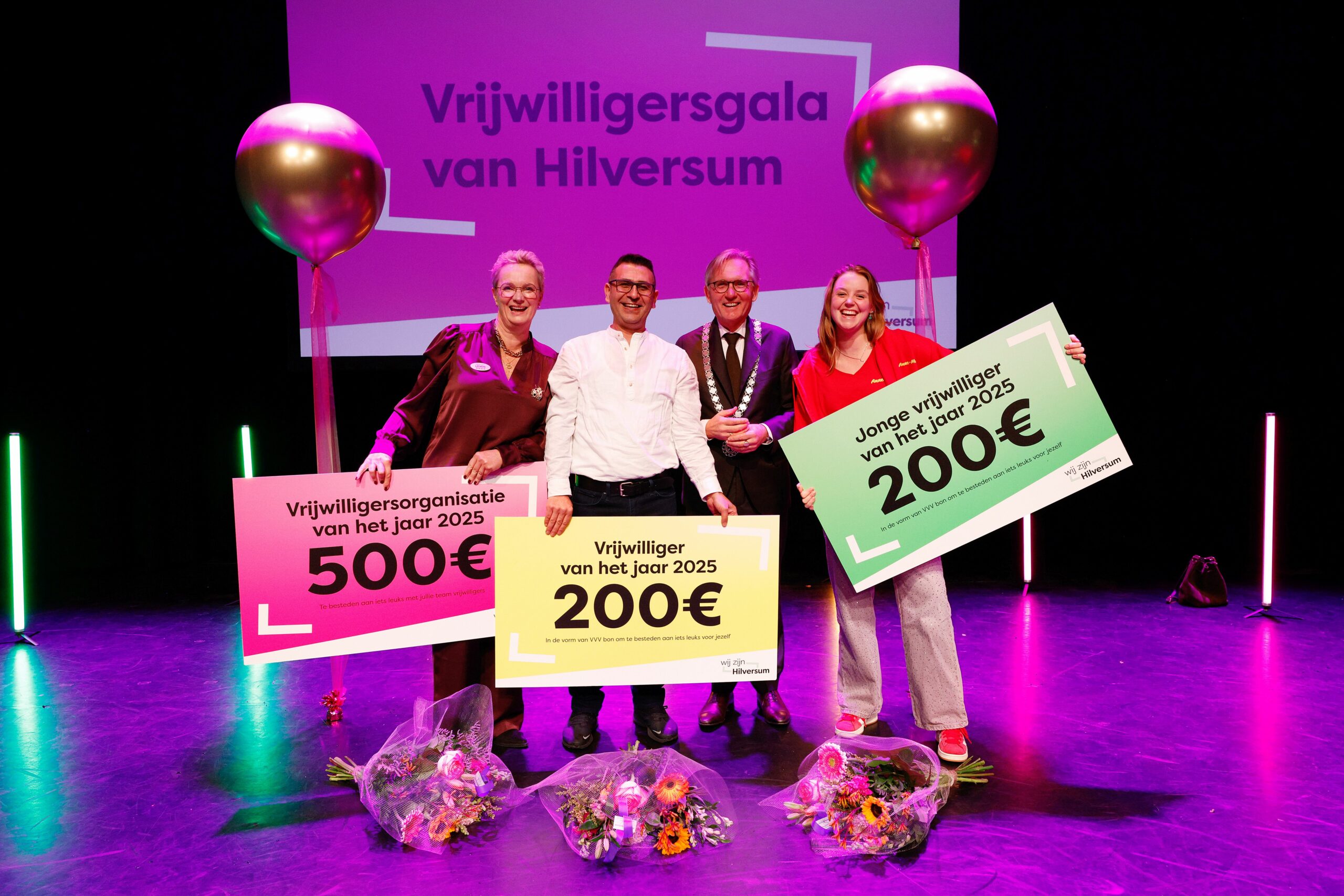 Foto met winnaars vrijwilligersgala 2026